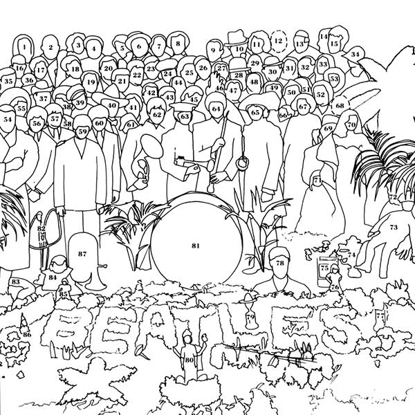 Sgt. Pepper's Lonely Hearts Club Band, cover legend