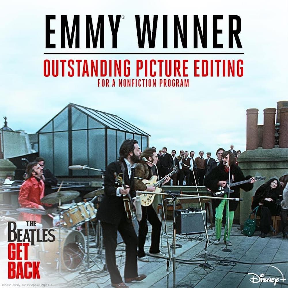 'Get Back' winner of 5 Creative Arts Emmy Awards