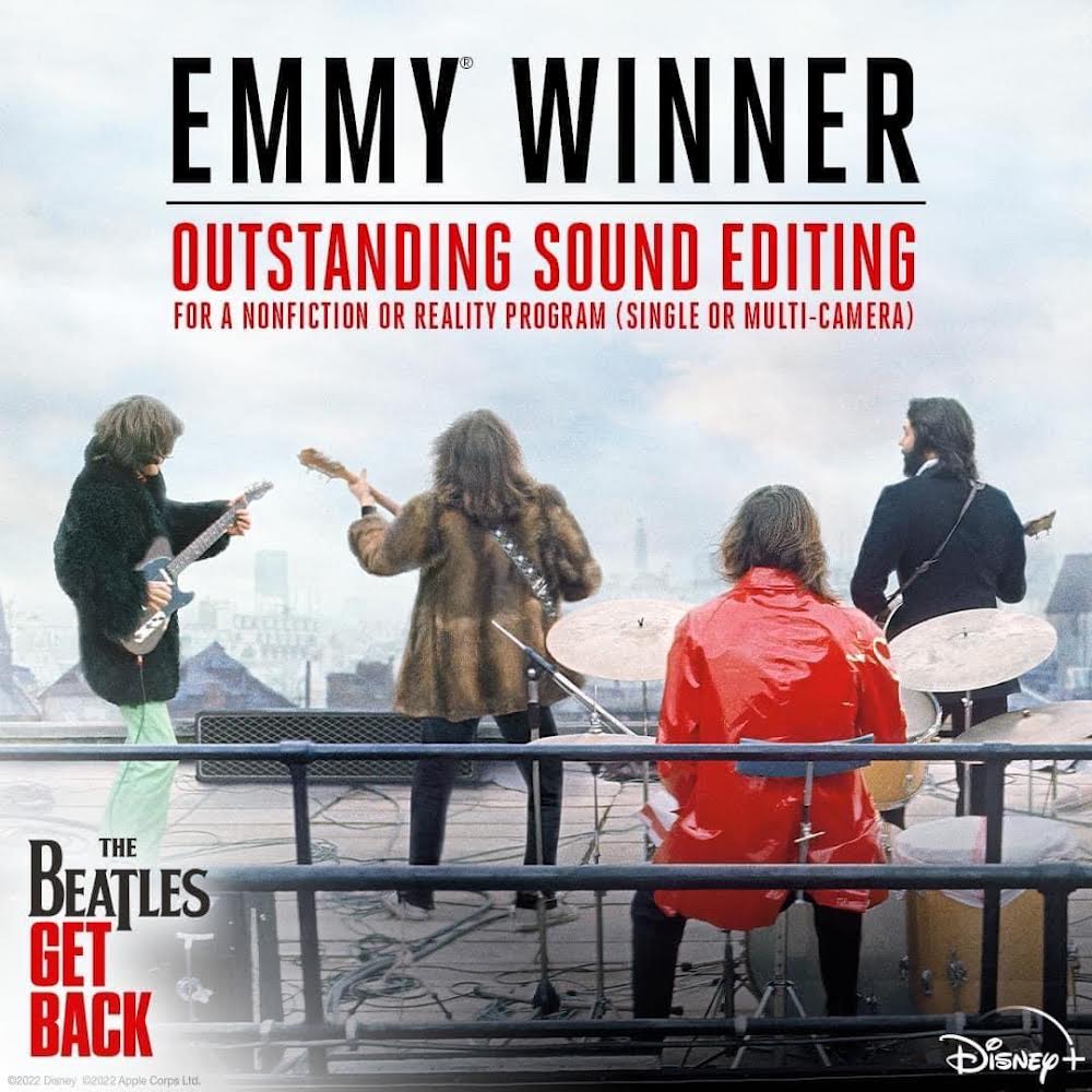 'Get Back' winner of 5 Creative Arts Emmy Awards