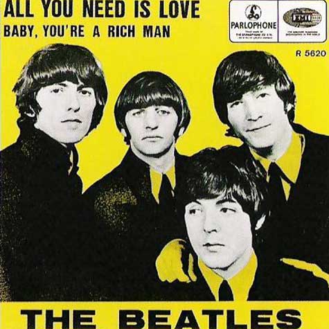 All You Need is Love / Baby You're A Rich Man (Belgium)