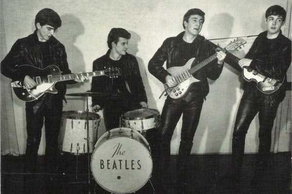 The Beatles with Pete Best and the 2nd logo version