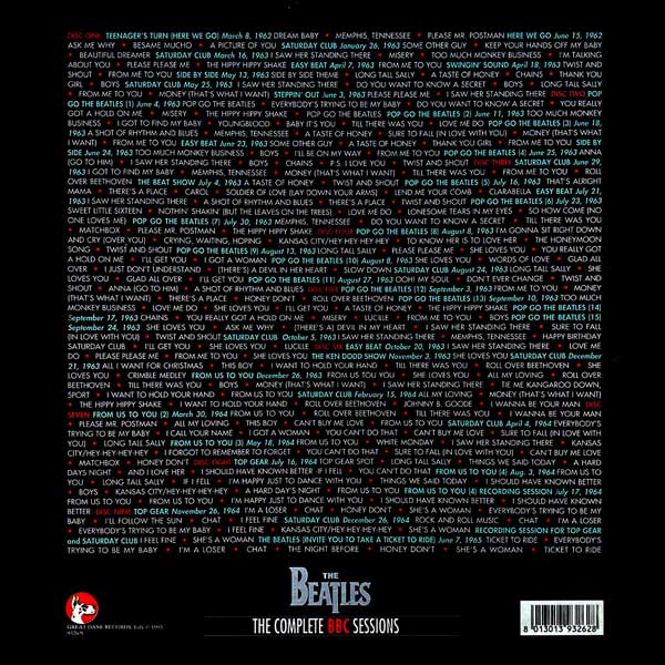 The Complete BBC Sessions (box cover, back)