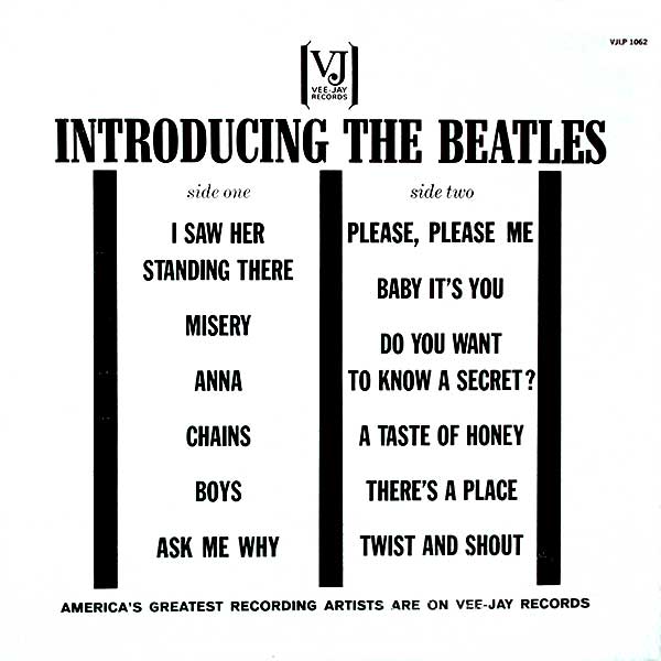 Introducing The Beatles (United States, 1964), Third version back cover