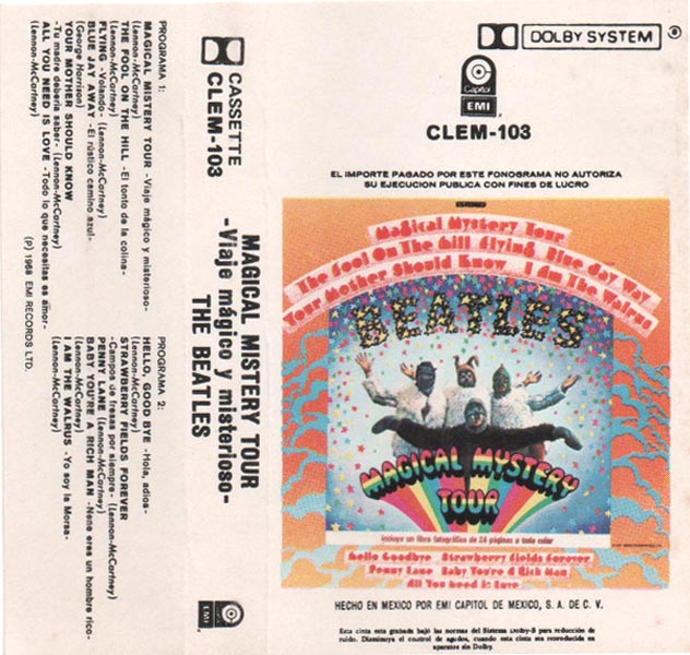 Magical Mystery Tour cassette edition (Mexico)