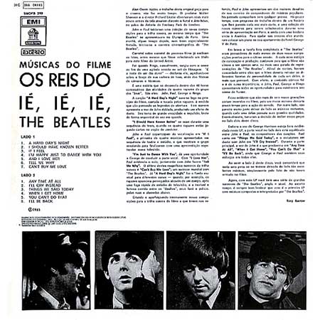 Os Reis Do Ié, Ié, Ié! (Brazil, 1965), back cover
