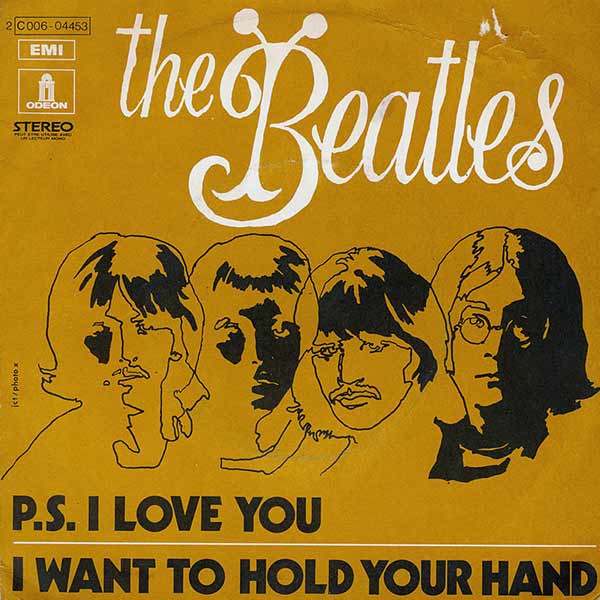 P.S. I Love You b/w I Want To Hold Your Hand (France, 1973)