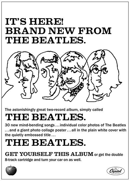 The Beatles (White Album) advertisement